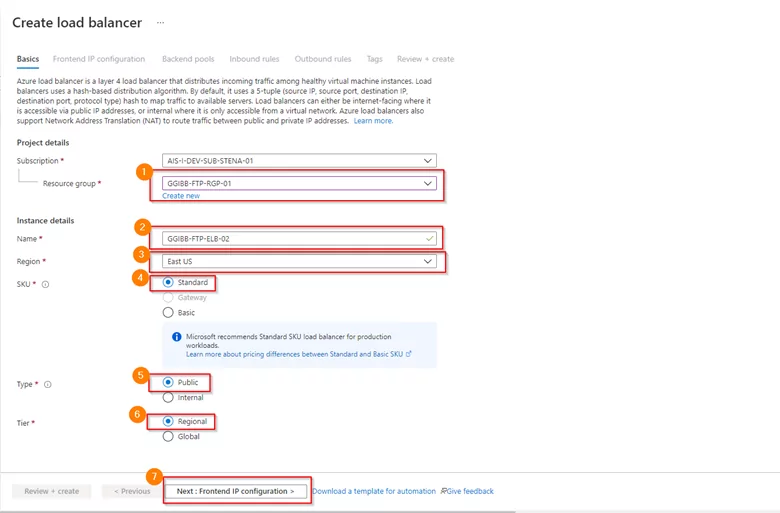 Project Details Load Balancing