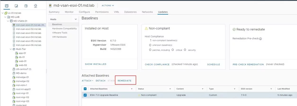 Remediate Cluster