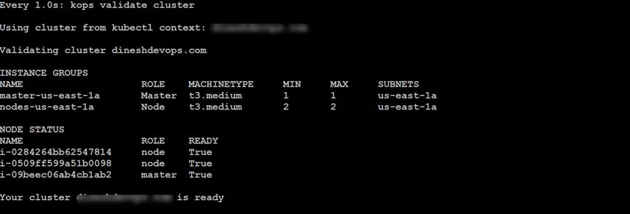 Validate the Cluster