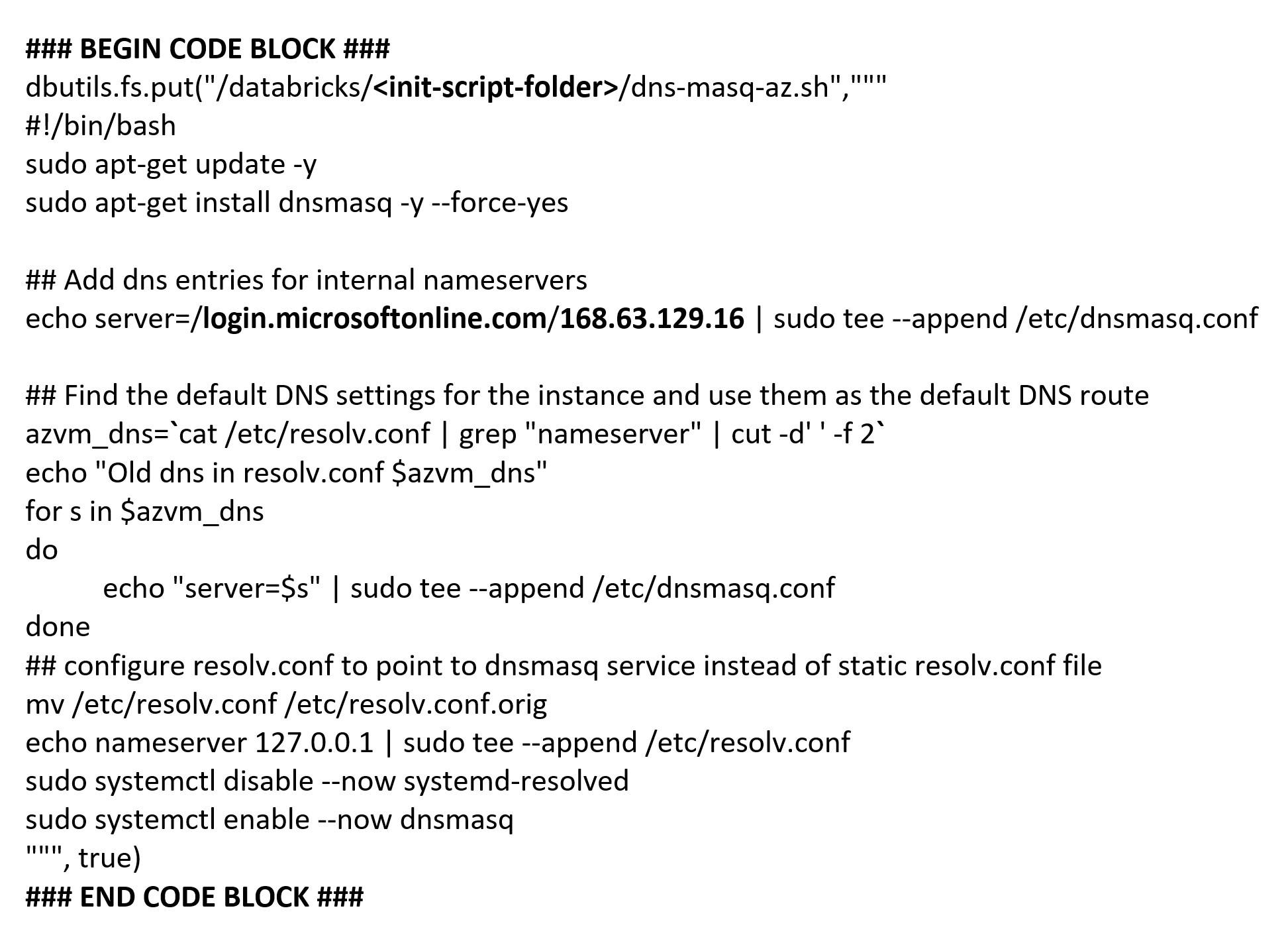 Azure Databricks Cell Content