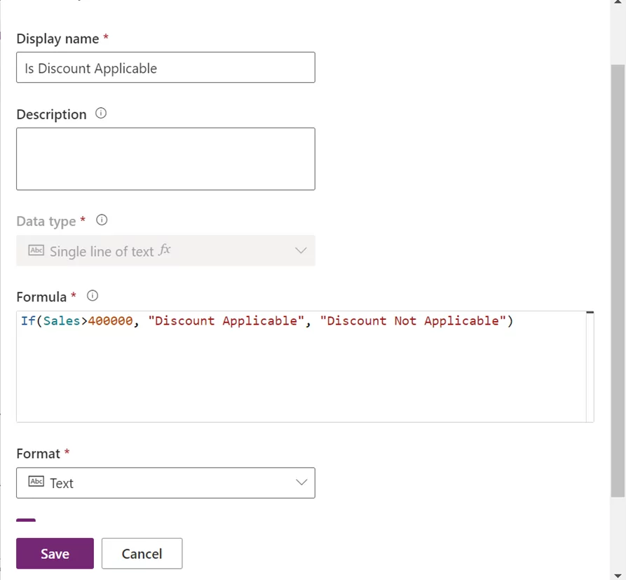 Example of dataverse power fx