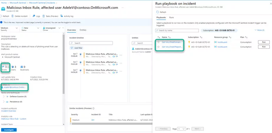 Example Alert/Incident View